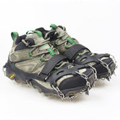 1 Pair  23 Spikes Crampons Outdoor Winter Walk Ice Fishing Snow Shoe Spikes,Size: L Black - Eurekaonline