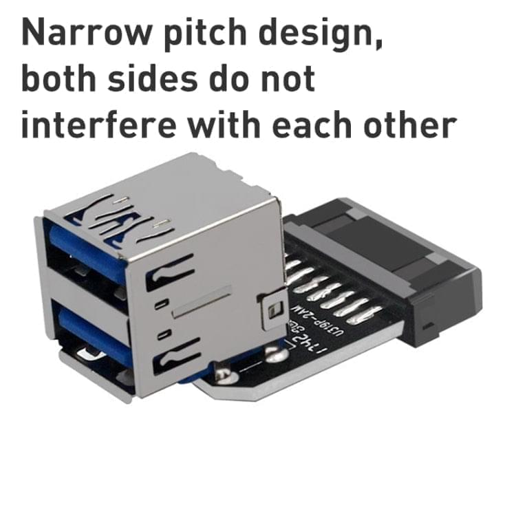 10 PCS 19/20Pin to Dual USB 3.0 Adapter Converter, Model:PH21 - Eurekaonline