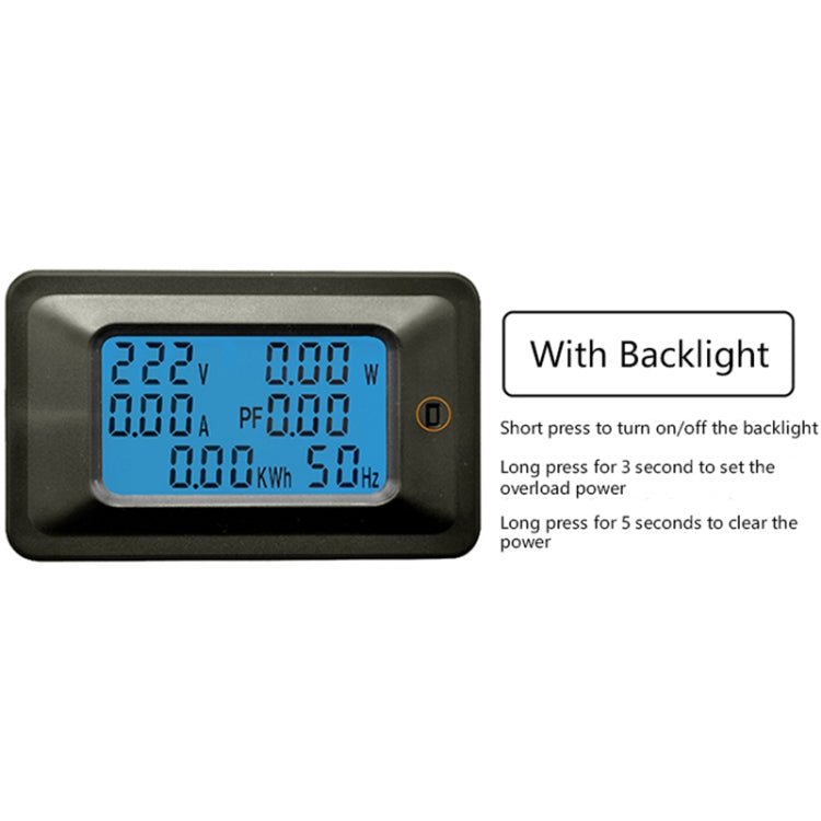 100A Household Multifunctional Watt-hour Meter AC Digital Voltage and Current Meter Power Monitor - Eurekaonline