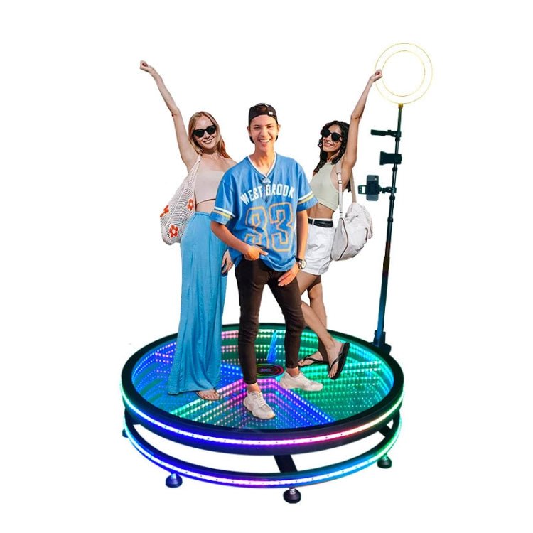 100cm 360 Photo Booth Electric Rotating Small Stage For Parties and Weddings - Eurekaonline