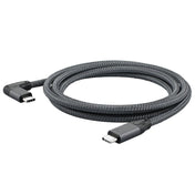100W USB-C / Type-C Elbow to USB-C / Type-C Male Full-function Data Cable with E-mark, Cable Length:1m - Eurekaonline