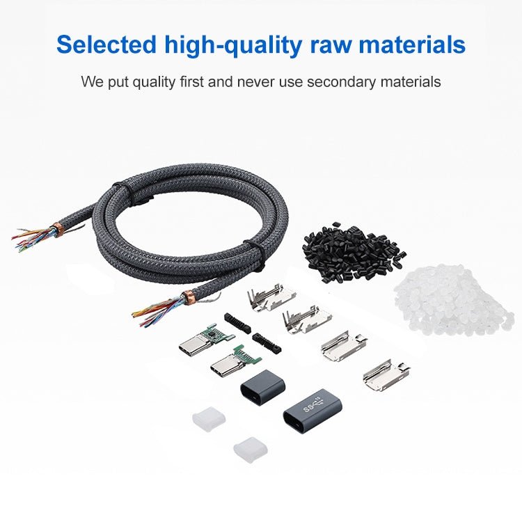 100W USB-C / Type-C Elbow to USB-C / Type-C Male Full-function Data Cable with E-mark, Cable Length:1m - Eurekaonline