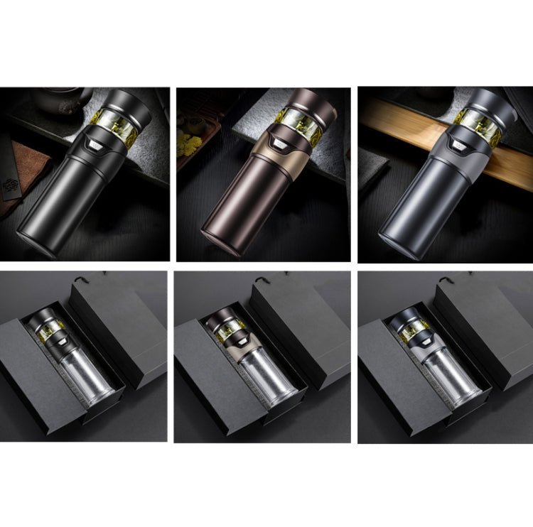 101-500ML Insulation Cup Tea Water Separation Tea Cup,Style: Coffee Double Cup+Gift Box - Eurekaonline
