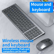109 Three-mode Wireless Bluetooth Keyboard Mouse Set(Gun Black) - Eurekaonline