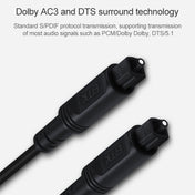 10m EMK OD4.0mm Square Port to Square Port Digital Audio Speaker Optical Fiber Connecting Cable(Black) - Eurekaonline