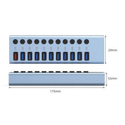 11 in 1 USB 3.0 HUB Splitter with Independent Switch & 12V 4A Power Supply - Eurekaonline