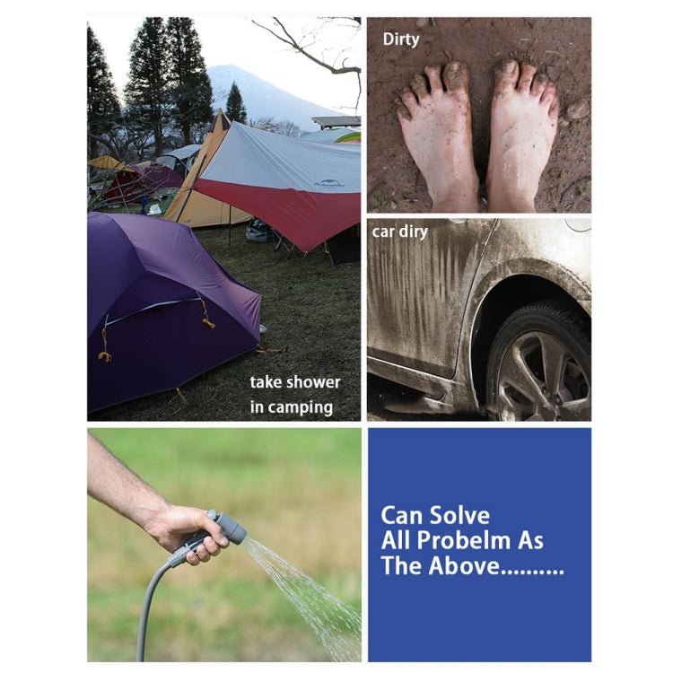 11L Outdoor Camping Hiking PVC Portable Take a Shower Water Tank Water Bag Shower - Eurekaonline