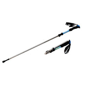 125cm Adjustable Portable Outdoor Aluminum Alloy Trekking Poles Stick(Blue) - Eurekaonline