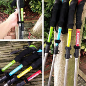 125cm Adjustable Portable Outdoor Aluminum Alloy Trekking Poles Stick(Red) - Eurekaonline