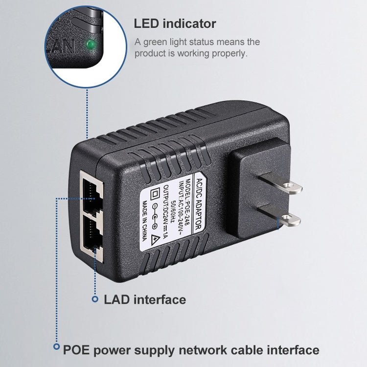 12V 2A Router AP Wireless POE / LAD Power Adapter(UK Plug) - Eurekaonline