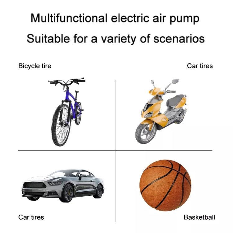 12V Portable Car Tire Air Pump Style:Digital Display Version - Eurekaonline