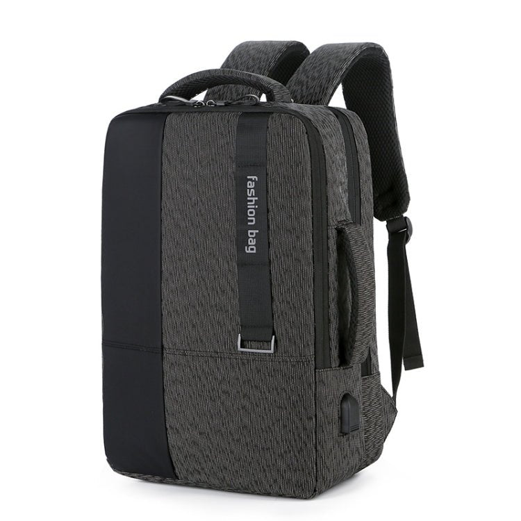 140 Large-capacity Business Commuter Laptop Backpack with USB Charging Interface(Black) - Eurekaonline