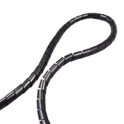 15m PE Spiral Pipes Wire Winding Organizer Tidy Tube, Nominal Diameter: 6mm(Black) - Eurekaonline