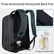 160 Large Capacity ABS Waterproof Laptop Backpack with USB Charging Port(Light Grey) - Eurekaonline