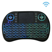 2.4GHz Mini i8 Wireless QWERTY Keyboard with Colorful Backlight & Touchpad & Multimedia Control for PC, Android TV BOX, X-BOX Player, Smartphones(Black) Eurekaonline