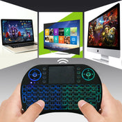 2.4GHz Mini i8 Wireless QWERTY Keyboard with Colorful Backlight & Touchpad & Multimedia Control for PC, Android TV BOX, X-BOX Player, Smartphones(Black) Eurekaonline