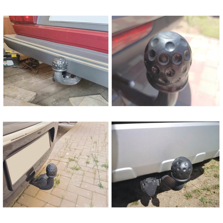 2 in 1 / Set Car Truck Tow Ball Cover Cap Towing Hitch Trailer Towball Protection - Eurekaonline