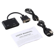 2 in 1 VGA to HDMI + VGA 15 Pin HDTV Adapter Converter with Audio - Eurekaonline