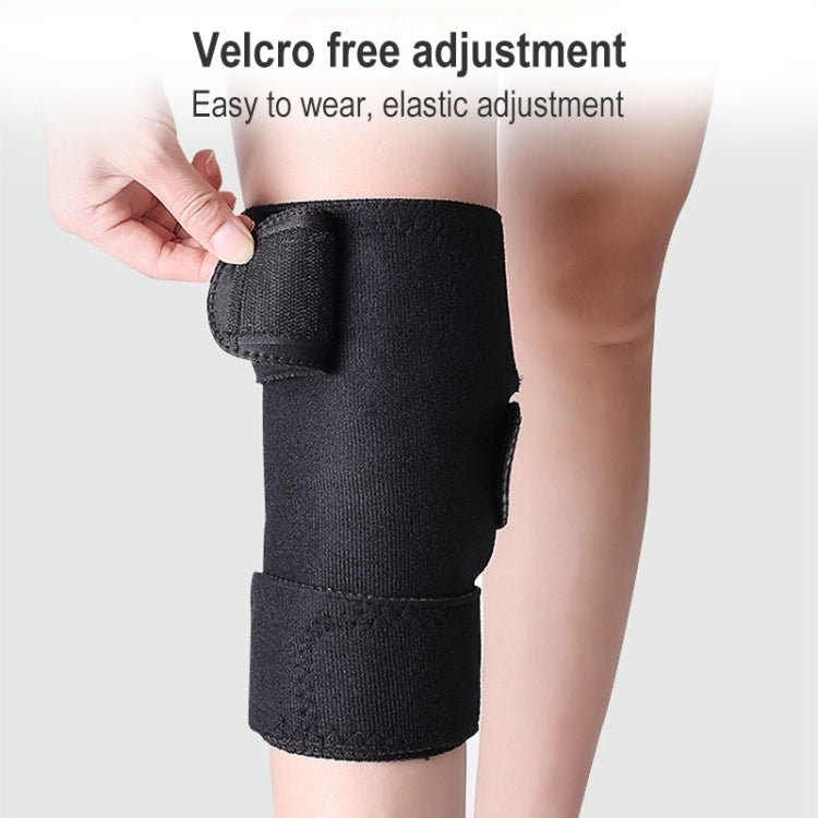 2 PCS 035 Self-heating Knee Pads Adjustable Magnetic Knee Pads (Black) - Eurekaonline