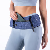 2 PCS 7 inch Outdoor Mountaineering Waist Bag Running Fitness Water Bottle Large Capacity Storage Bag(Light Gray) - Eurekaonline