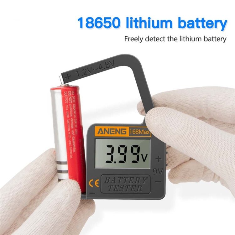 2 PCS ANENG 168MAX Portable Battery Tester High-Precision Battery Power Tester Battery Capacity Tester - Eurekaonline