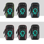 2 PCS Running Mobile Phone Arm Bag Sports Wrist Bag Universal For Mobile Phones Within 6 Inche, Colour: Green Doll - Eurekaonline