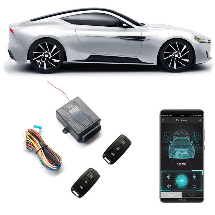 2 Set Car Key-Free Access To The Central Control Lock Mobile Phone APP Control Open And Close The Car Door, Specification: T242 - Eurekaonline