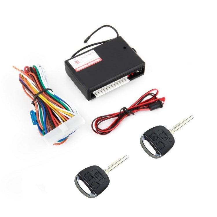 2 Set Car Keyless Entry Remote Control Central Lock Straight Key Blade With Tail Box And Window Lift Function - Eurekaonline