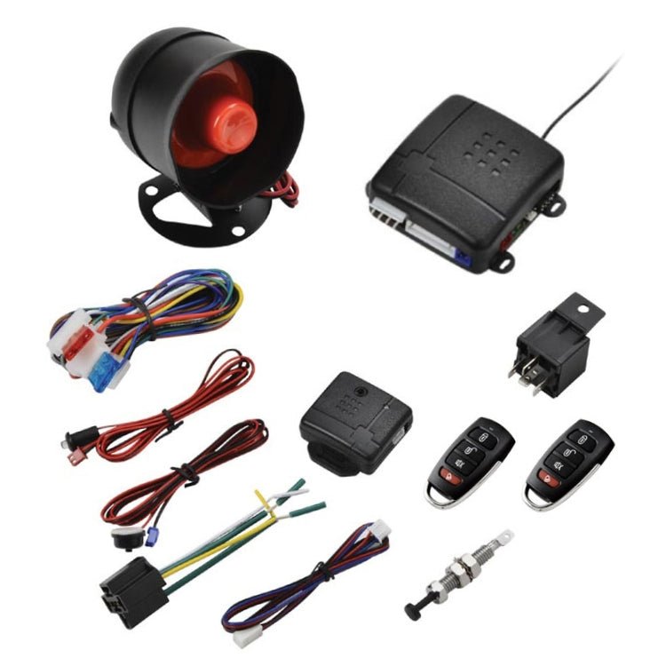 2 Set Universal Car Alarm Horn Collision Alarm System Alarm Remote Control - Eurekaonline