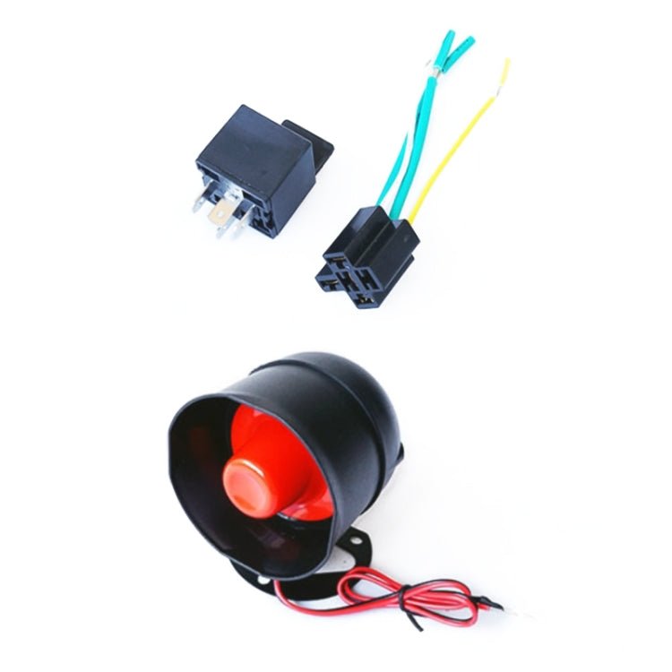 2 Set Universal Sound And Light Car Alarm 12V Vehicle Alarm System Bullet Key Remote Control - Eurekaonline