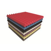 24 PCS Recording Studio Drum Room Acoustic Foam, Random Color Delivery Eurekaonline