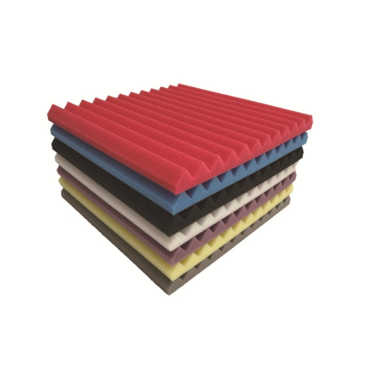 24 PCS Recording Studio Drum Room Acoustic Foam, Random Color Delivery Eurekaonline