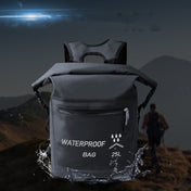 25L Outdoor Swimming Upstream Waterproof Bag Beach Bag(Black) Eurekaonline