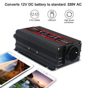 2600W LCD Smart Home Car Inverter 12V To 220V Power Converter Eurekaonline
