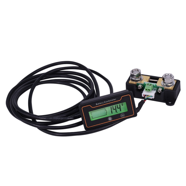 2m 100A 12V 48V Digital Display DC Current Voltmeter Lead-Acid Lithium Battery Charge Meter Eurekaonline