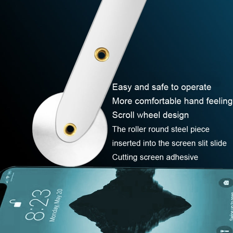 2pcs Roller Type Screen Removal Tool Tablet Phone Notebook Screen Separation Cutting Steel Blade Eurekaonline