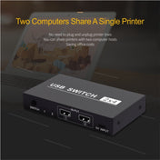 2x4 USB Switch 2 Port PCs Sharing 4 Devices for Printer Keyboard Mouse Monitor Eurekaonline
