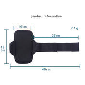 3 PCS Running Mobile Phone Arm Bag Men And Women Fitness Outdoor Hand Bag Wrist Bag  for Mobile Phones Within 6.5 inch( Black) Eurekaonline