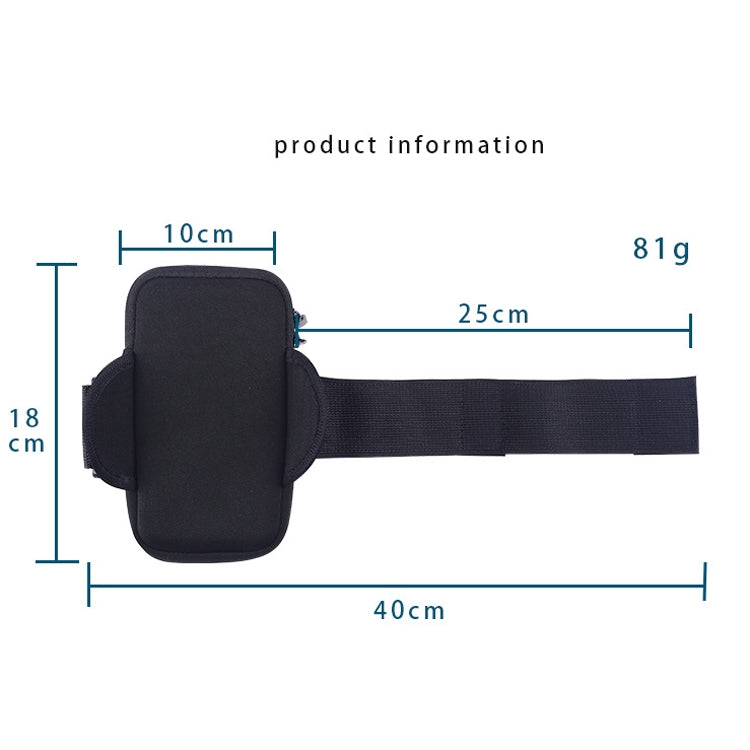 3 PCS Running Mobile Phone Arm Bag Men And Women Fitness Outdoor Hand Bag Wrist Bag  for Mobile Phones Within 6.5 inch( Green) Eurekaonline