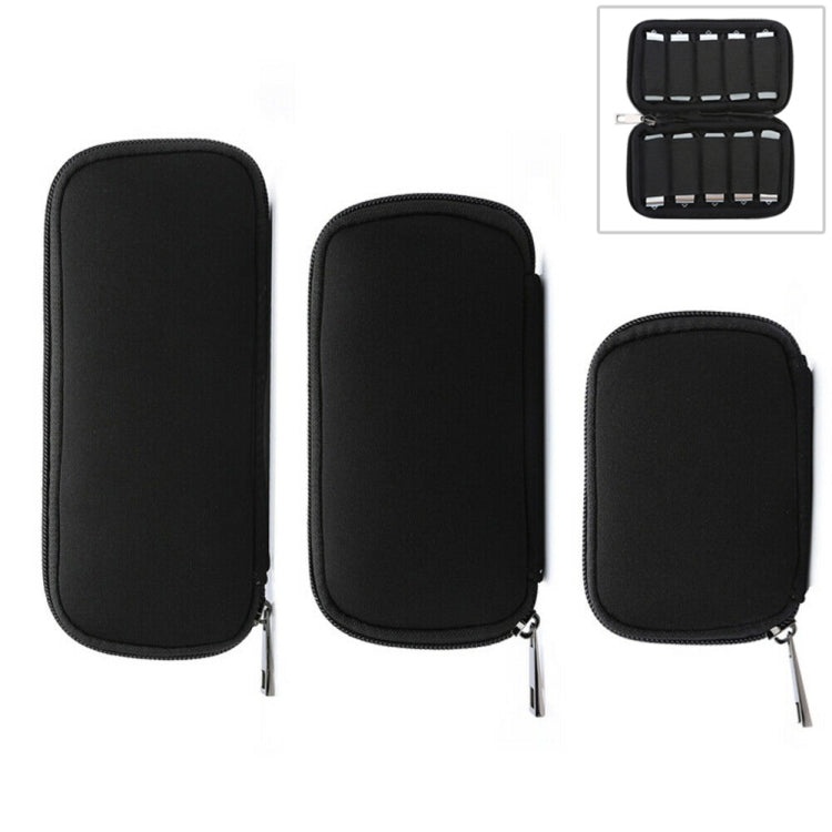 3 in 1 Neoprene U Disk Storage Bag Cover (Black) Eurekaonline