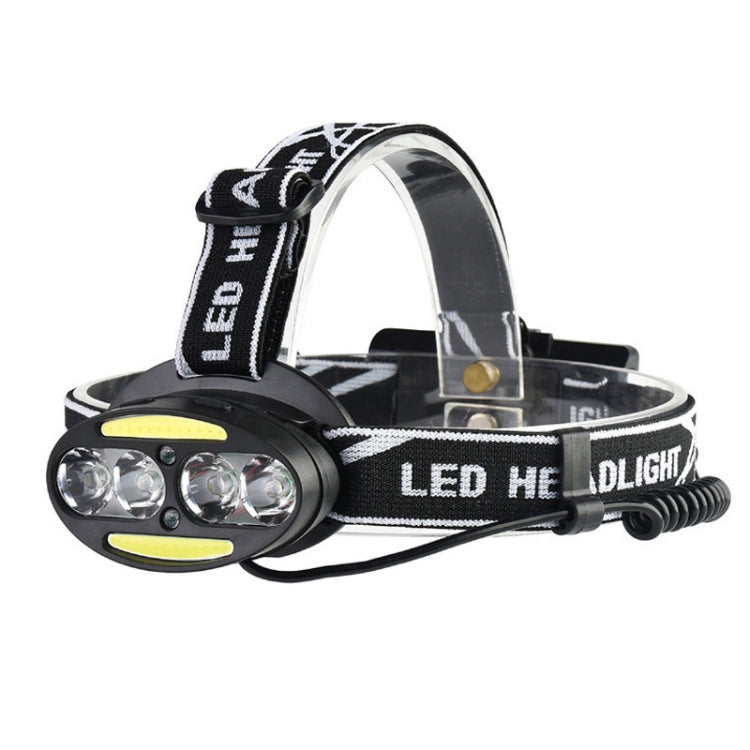 30000 LM 4 × CREE XML-T6 + 2 × COB + 2 × Red LED Head Lamp Flashlight Torch Lantern Eurekaonline
