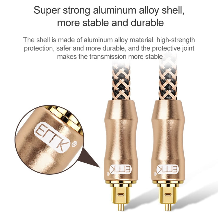 30m EMK OD6.0mm Gold-plated TV Digital Audio Optical Fiber Connecting Cable Eurekaonline
