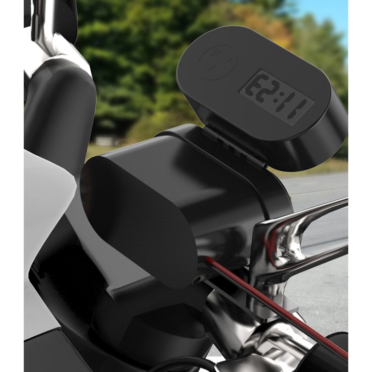 3A Motorcycle Multi-functional Cigarette Lighter Socket Voltmeter + Cigarette Lighter Socket + Dual USB Eurekaonline