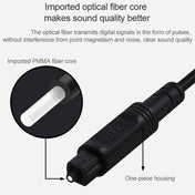 3m EMK OD4.0mm Square Port to Square Port Digital Audio Speaker Optical Fiber Connecting Cable(Black) Eurekaonline