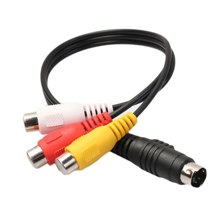 4-pin S-Video TV to RCA Converter AV female Cable Adapter, Length: 20cm Eurekaonline