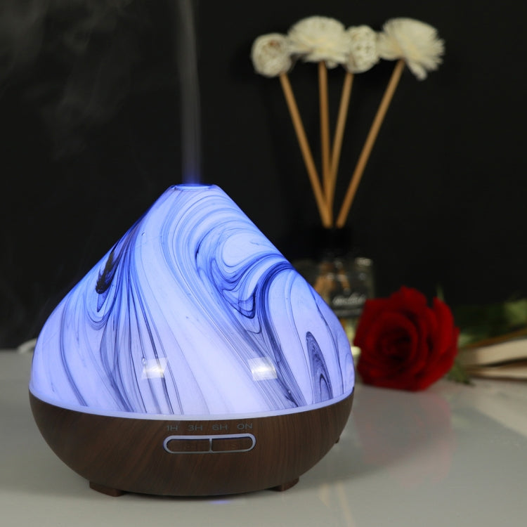 400ml Volcano Shape Humidifier Glass Aromatherapy Machine Automatic Alcohol Sprayer, Plug Specification:US Plug(Coffee) Eurekaonline