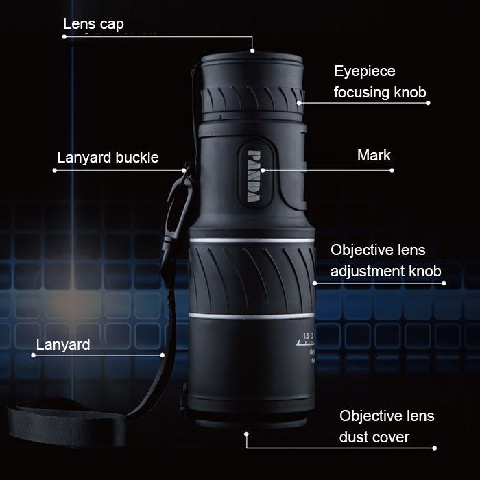 40x60 12X Pocket High Times High Definition Night Vision Focusing Monocular Telescope(Black) Eurekaonline