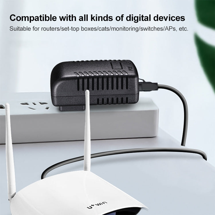 48V 0.5A Router AP Wireless POE / LAD Power Adapter(US Plug) Eurekaonline