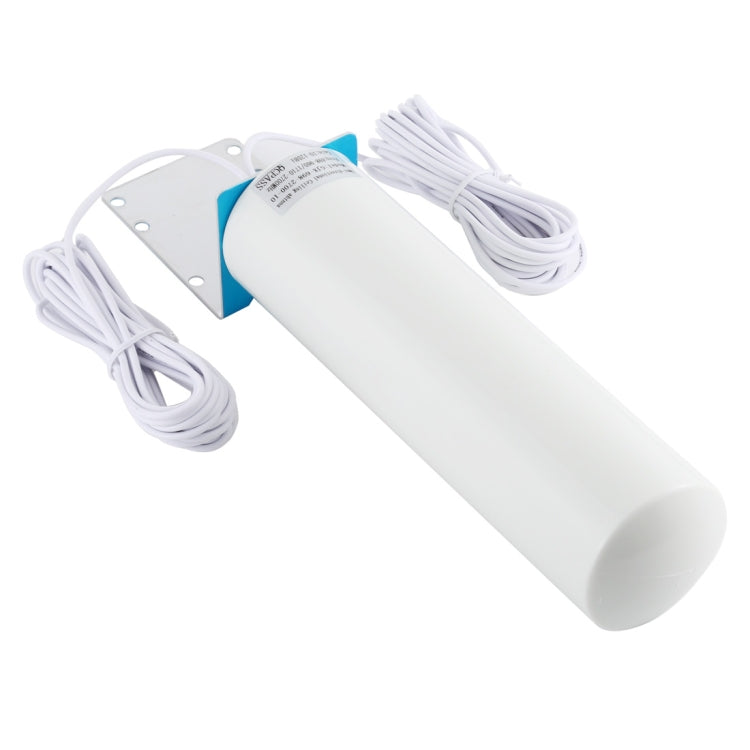 4G LTE WiFi 12DBi Omni External Barrel Antenna with TS9 Male(White) Eurekaonline