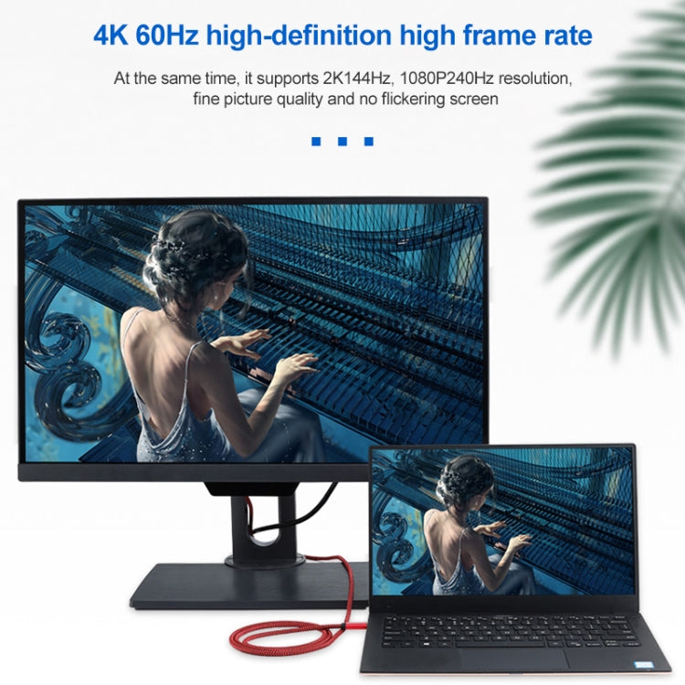 4K 60Hz USB-C / Type-C Male to DisplayPort Male HD Adapter Cable Eurekaonline
